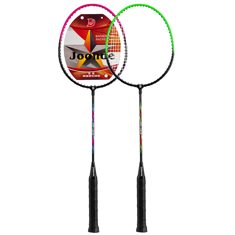 Suministro directo de fábrica raqueta de bádminton dos paquete familia niños adultos competencia entrenamiento durable doble raqueta traje al por mayor