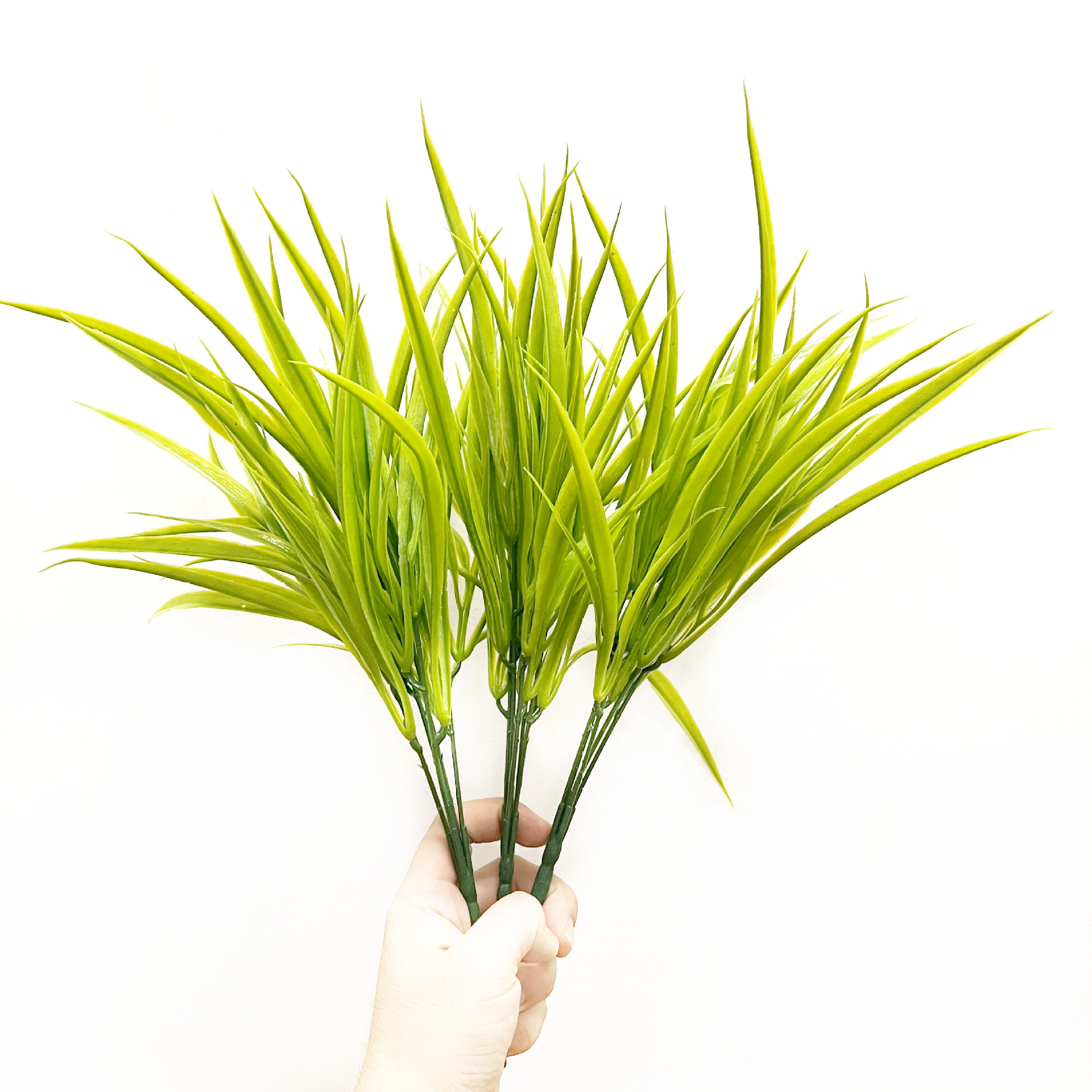 亚马逊跨境新品仿真绿色水草人造植物户外插花装饰假花厂家直销