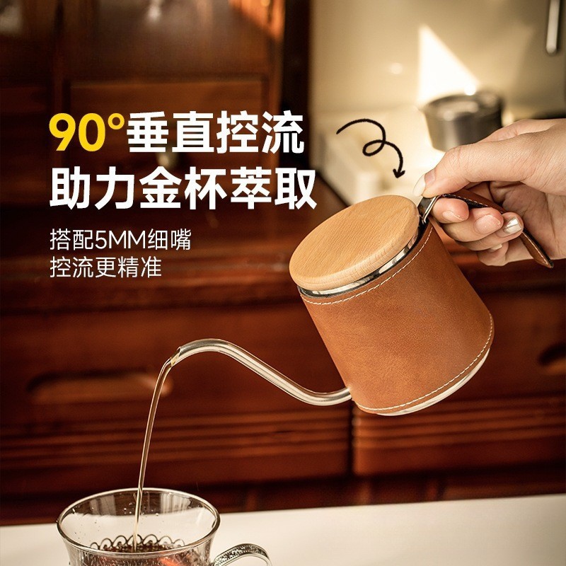 Kit de café de campamento al aire libre taza de agua cubierta de corcho aislante taza de café de acero inoxidable mano moca cafetera regalo