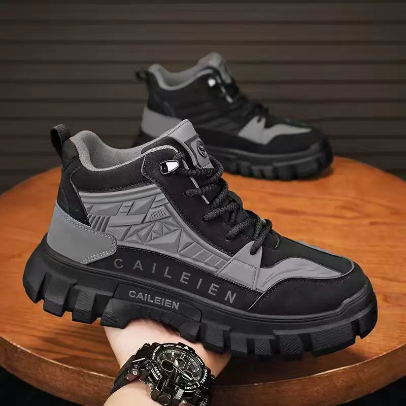 BOTAS martin, zapatos masculinos, parte superior, zapatos de montañismo al aire libre retro británicos en otoño, zapatos de montañismo impermeables, antideslizantes, suelas gruesas y resistentes al desgaste, zapatos de herramientas masculinos image 3