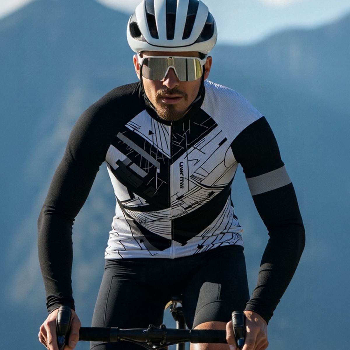 Wholesale Custom Long-Sleeved Cycling Jerseys, Quick-Drying Cycling Tops for Men and Women, Support Oem and Dropshipping