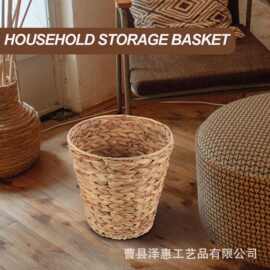 现货手工编织垃圾筐草编垃圾篓办公室卧室厨房垃圾筐杂物收纳筐