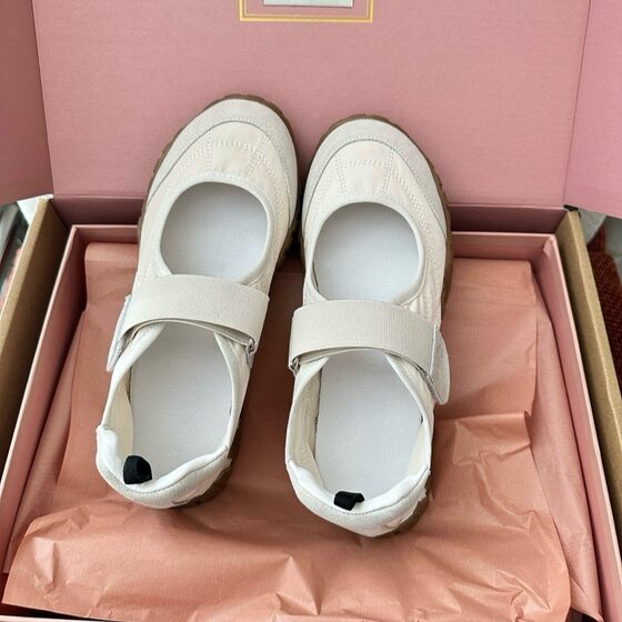 [Gao Ding Private Edition] Niche Style Retro Round Head Color-matching Mary Jane Shoes Fashion Leisure Velcro Shallow Mouth Single Shoes