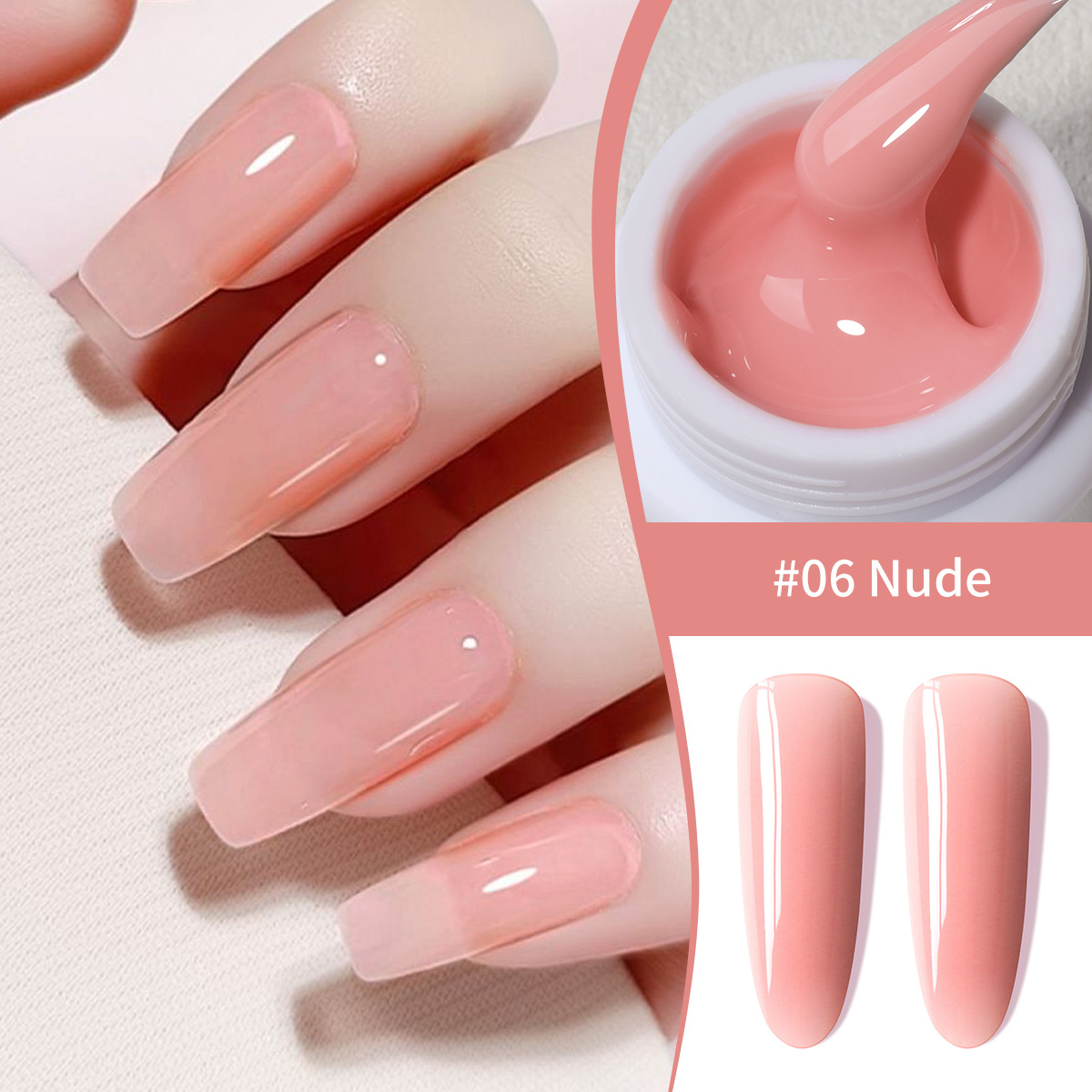 Pegamento de extensión de uñas de cristal pegamento de fototerapia UV rápido de uñas sin papel de uñas titular de uñas extensión rápida salón de uñas especial