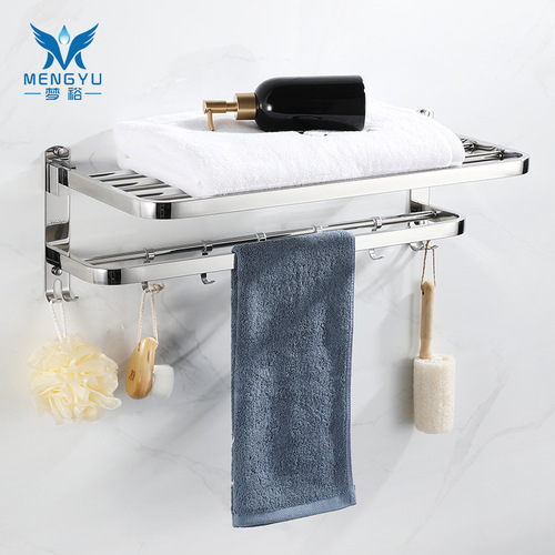 Bathroom rack without punching stainless steel towel rack toilet bathroom towel rack hotel bathroom hardware pendant