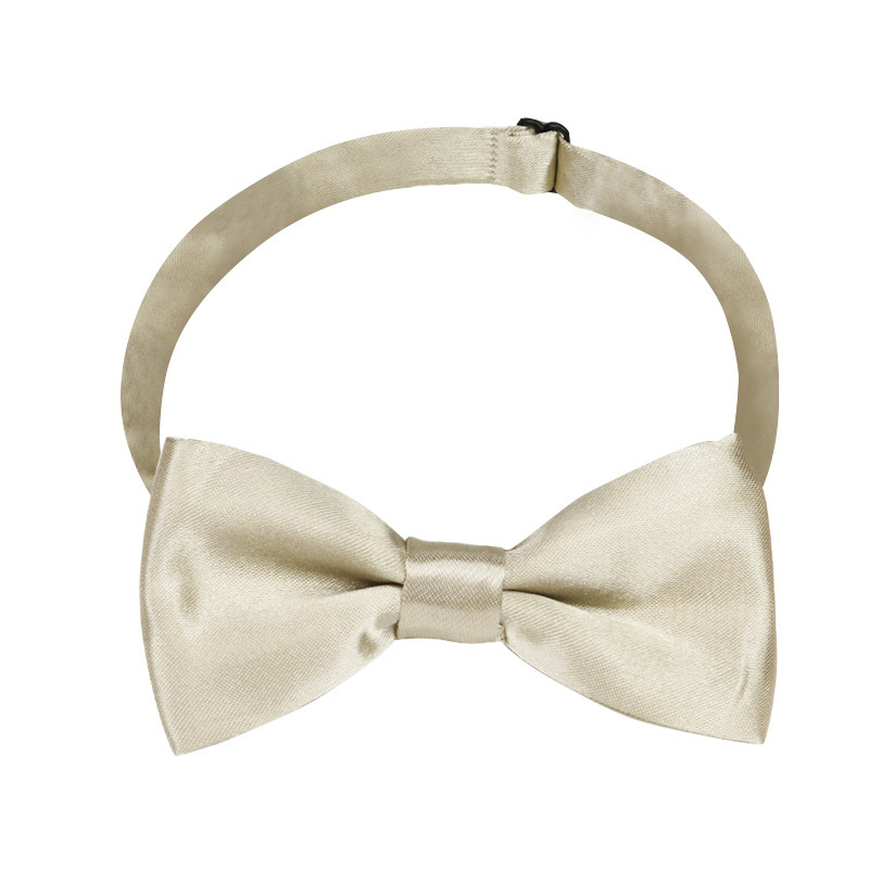 얕은 샴페인 어린이 나비 넥타이