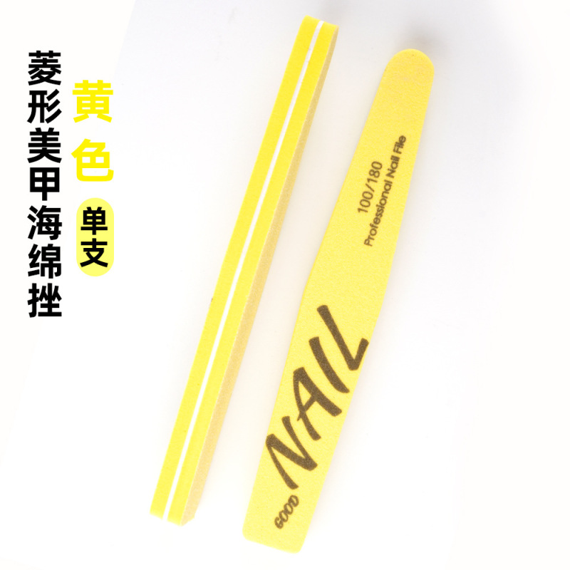跨境双面美甲海绵搓条水洗打磨砂条海绵抛美甲指甲挫打磨抛光耐磨|undefined