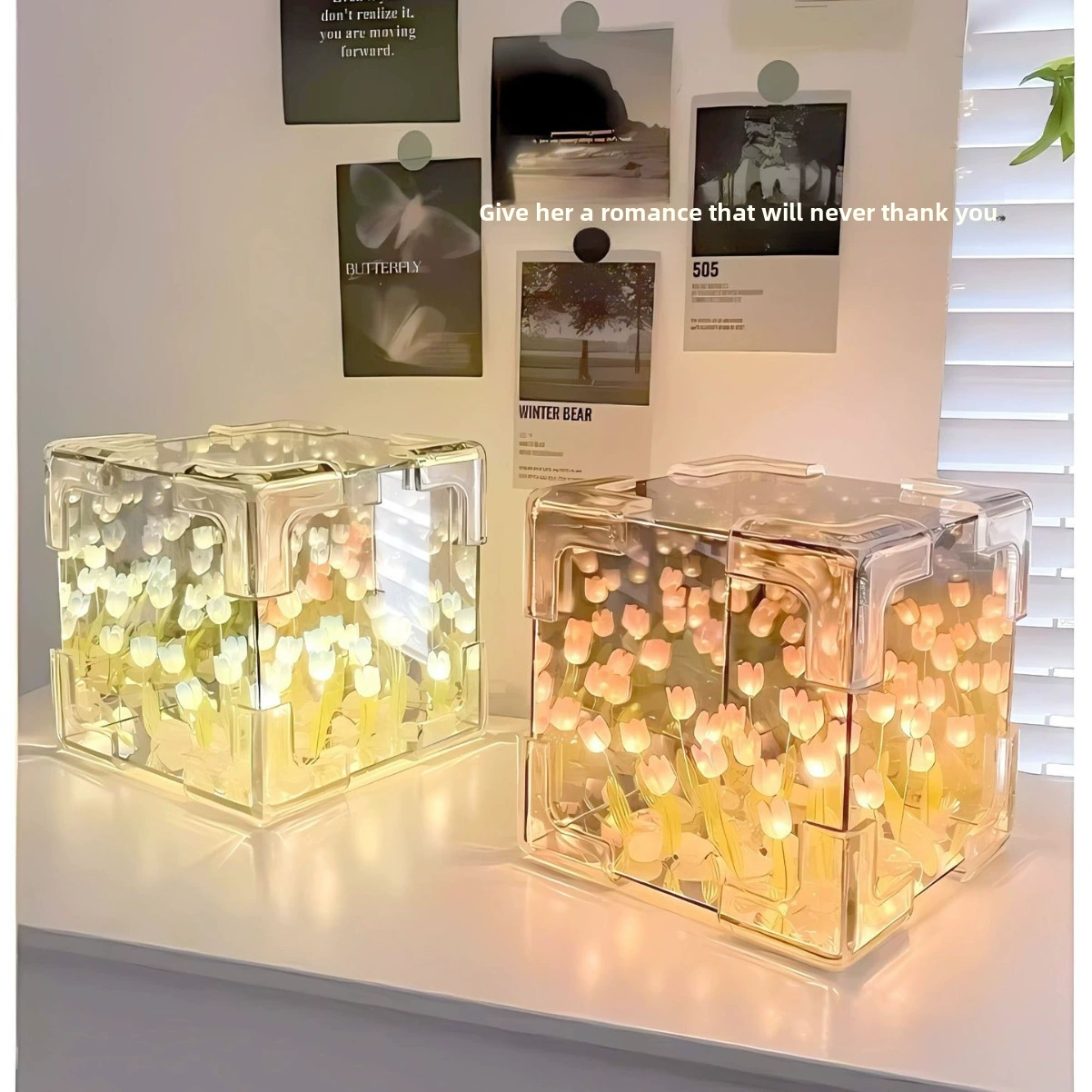 Three dimensional Rubik's cube, night light, materials set for beloved, handmade, Birthday gift
