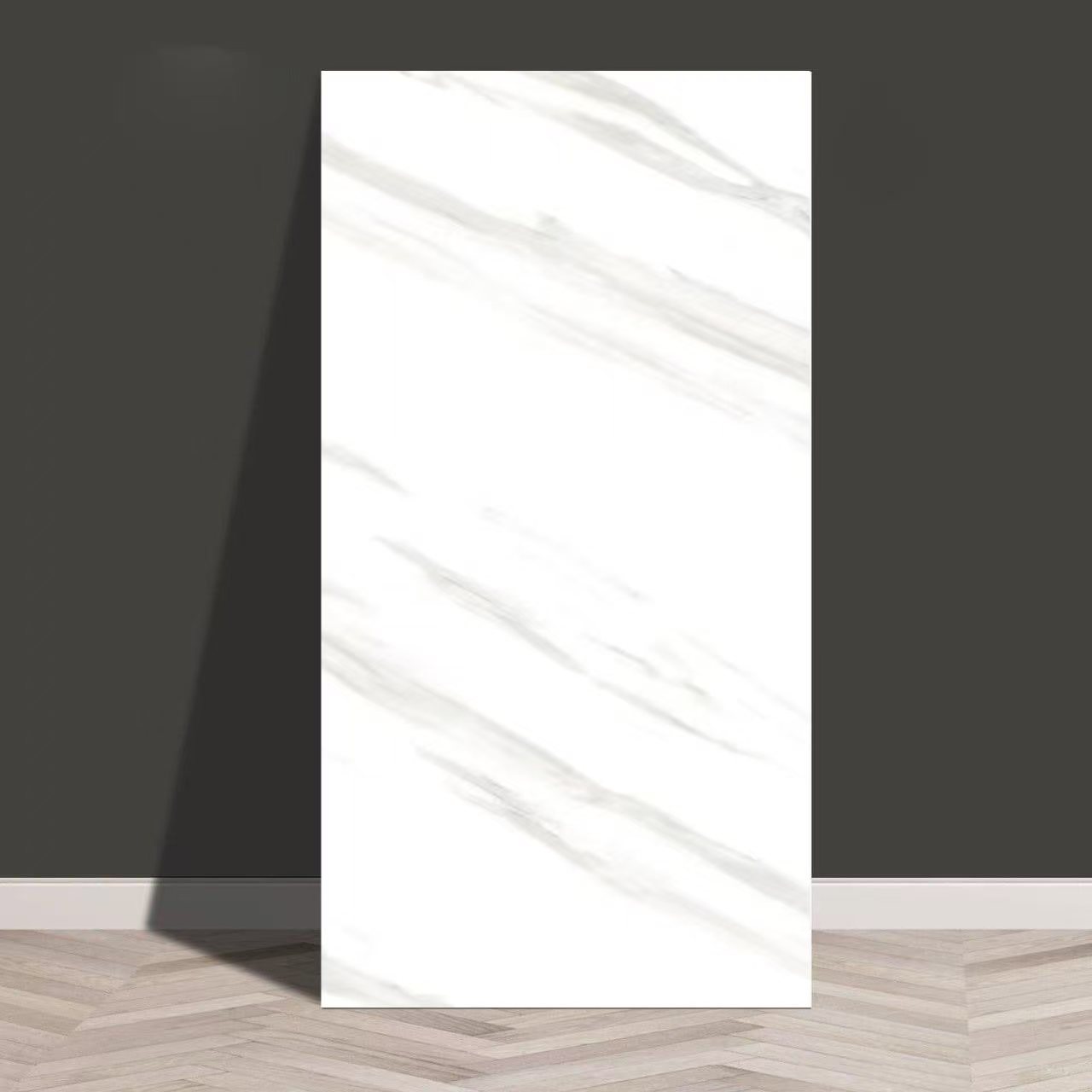 Baldosas de mármol transfronterizas autoadhesantes pegatinas de pared decorativas cocina gruesa baño renovación impermeable a prueba de aceite