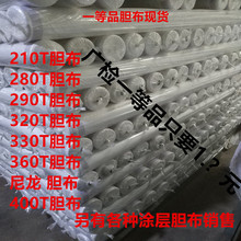 290T防绒胆布 可涂层内衬布抗静电可做PH酸碱性 针孔回缩包毛布