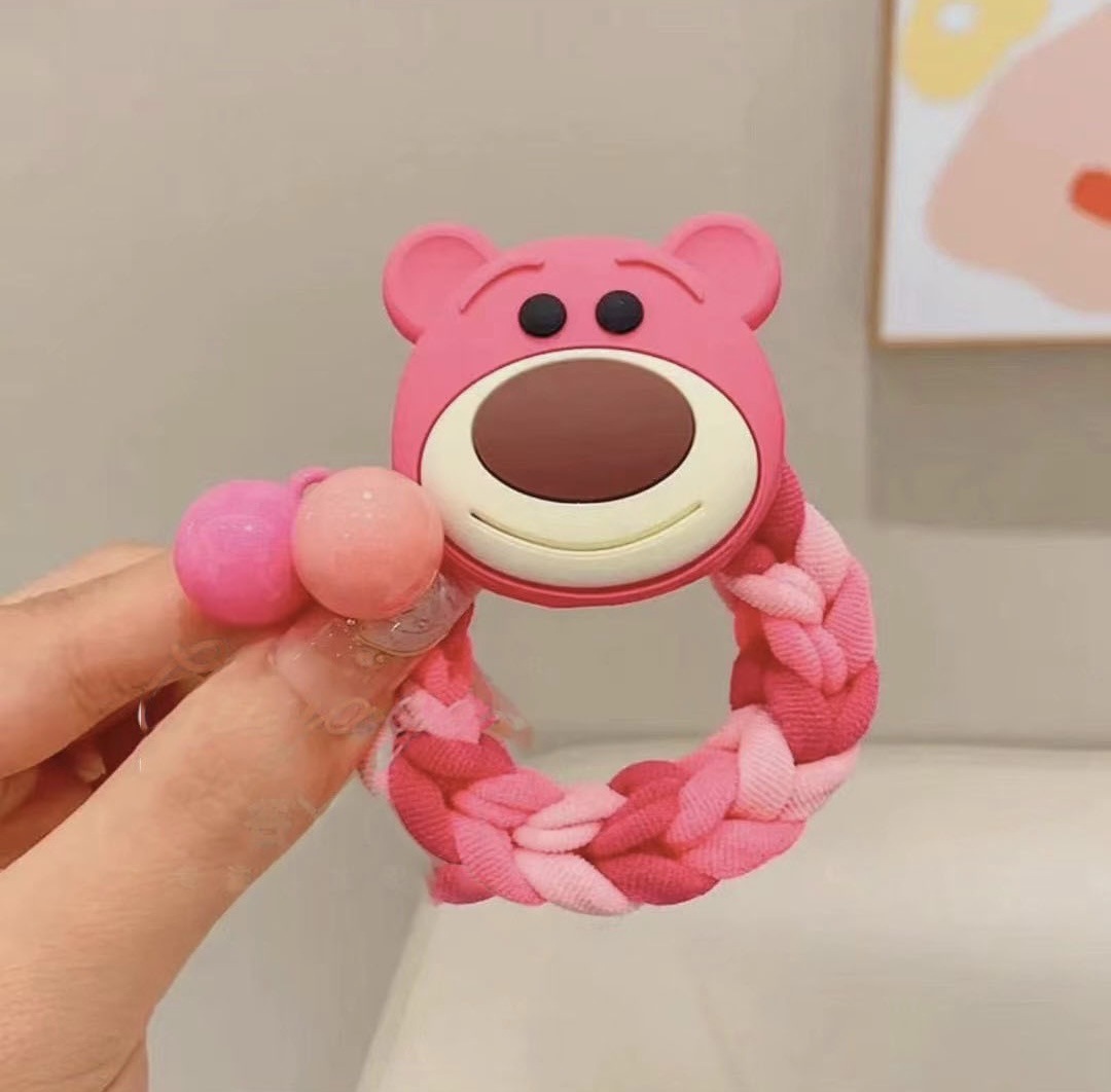 Diadema de perro lindo para niños 2023 Nueva banda de pelo tejida para niña tocado cuerda de pelo de cola de caballo duradera grande para niña