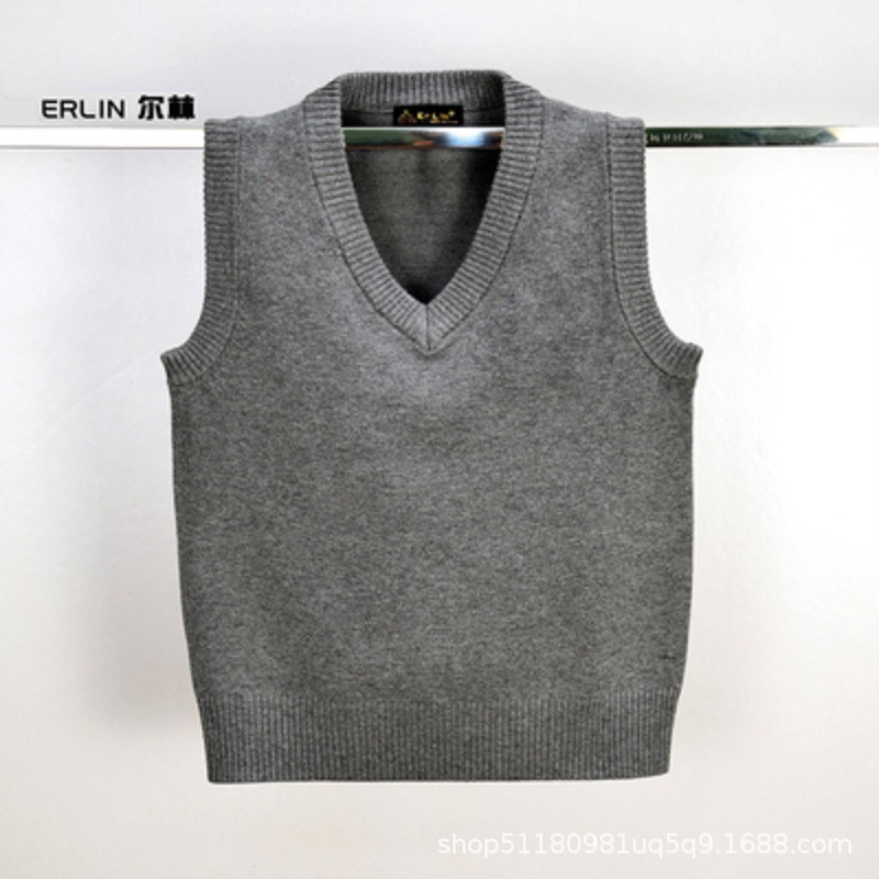 Estilo coreano ropa de los niños 2023 otoño nuevo niñas suéter chaleco niños otoño Universidad Chaleco de punto al por mayor