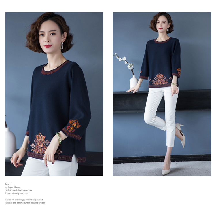 E5999 1050K ÁO THUN NỮ TAIRYA BIG SIZE NGOẠI CỠ MÙA XUÂN THU ĐÔNG TRUNG NIÊN THỜI TRANG NỮ G03 SẢN PHẨM MỚI