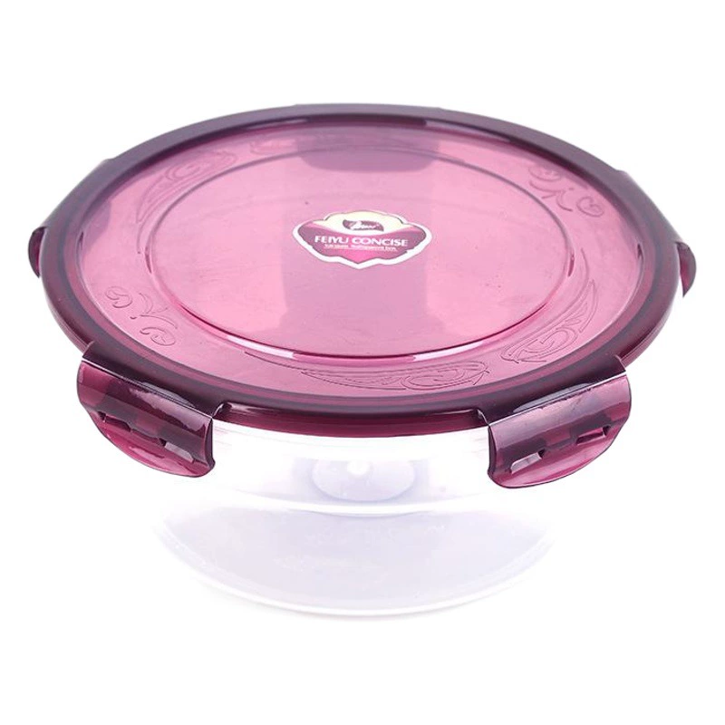 Кухонный пластиковый киоск, герметичная коробка, пищевая микроволновая печь с подогревом, ланч-бокс для хранения в холодильнике, круглый набор, коробка для хранения