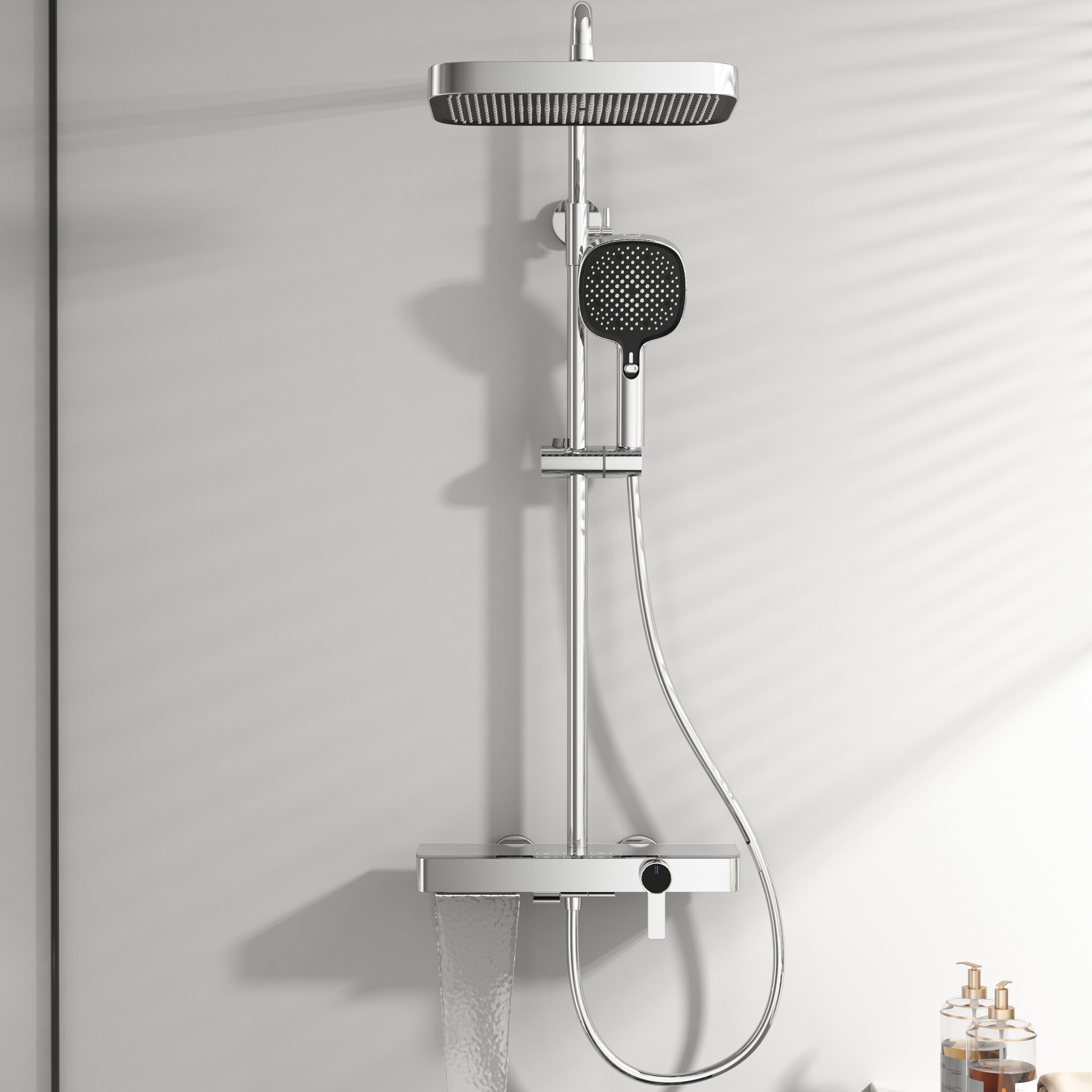 A02 botón plateado de tres velocidades