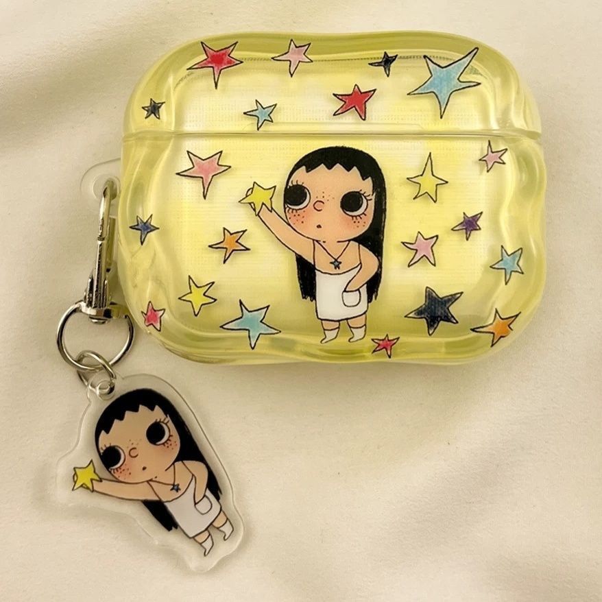 Pantalla completa Star Xiaoyu es adecuado para AirPods 4 generación, estuche de protección Bluetooth Airpodspro3 / 2 auriculares 5 generación