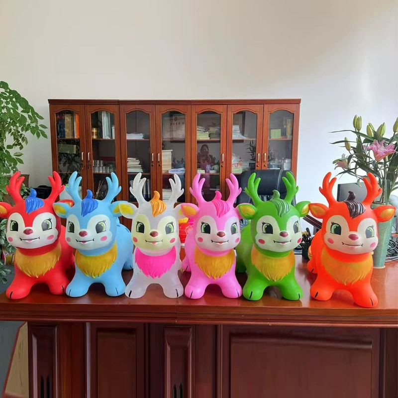 Надувная мультяшная милая игрушка для прыжков PVC, утолщение, оптовая продажа