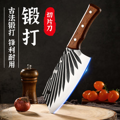 Folding light-duty vegetable cutting kitchen home use pineapple wood handle sharp chef knife vegetable slicing knife meat slicing knife