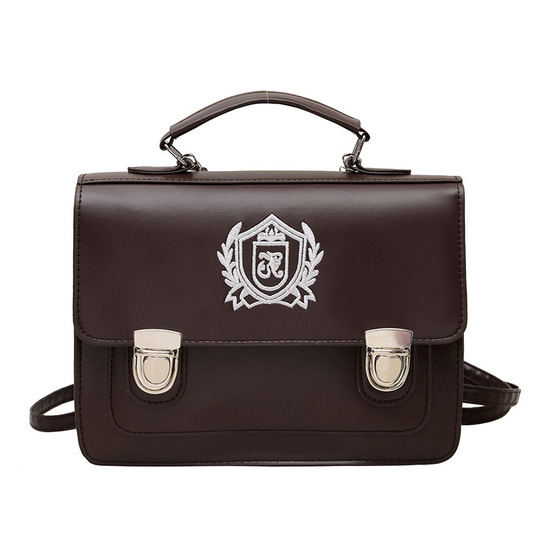 2025 nueva mochila de estilo universitario británico de estilo occidental, mochila de cartero de gran capacidad, bolso de mensajero de un solo hombro