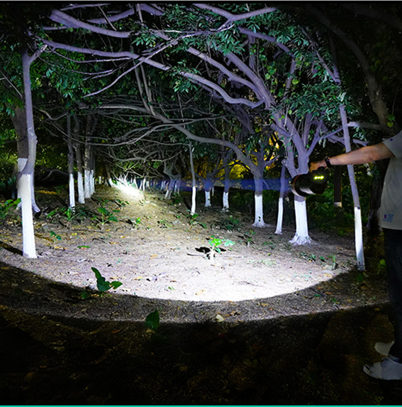 Kangming Flashlight LED Outdoor Strong Light Charging Portable Lighting Hotel Fire Home Security Property KM-2657