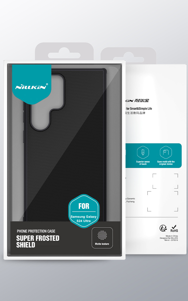 Ốp lưng Nillkin Matte Shield Pro chống rơi cho Samsung S24 Ultra — Shield Pro màu đen chi tiết 12