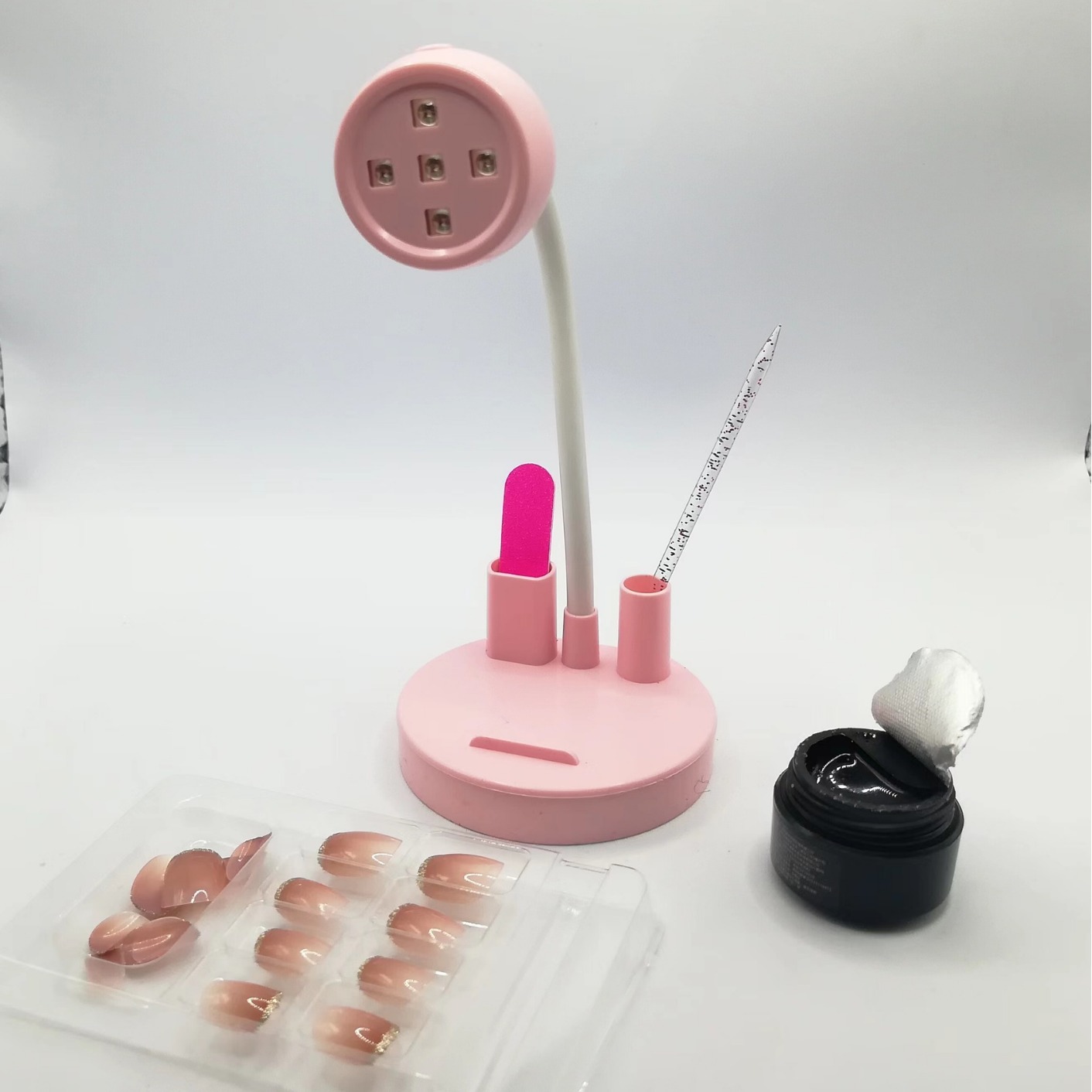 Quick-drying portable phototherapy lamp phototherapy machine patch phototherapy lamp desktop nail lamp electric storage UV lotus lamp