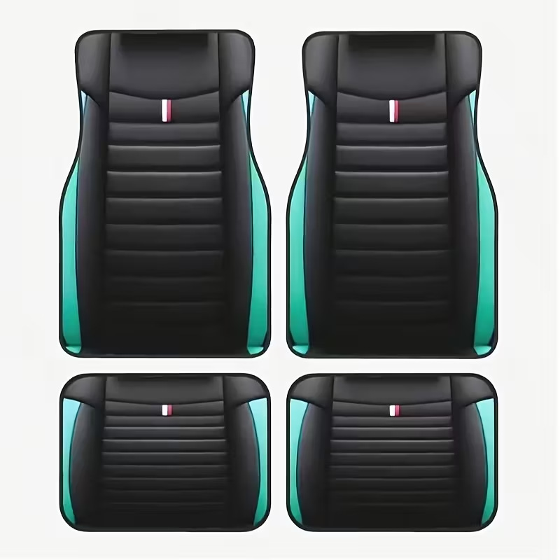 Cross-Border Dropshipping of Crystal Velvet Dirt-Resistant and Easy-Care Floor Mats, Four-Piece Set of All-Season Car Floor Mats, Available for Dropshipping