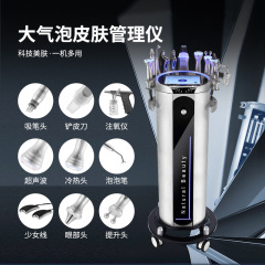 银棕皮肤管理综合仪大气泡美容院面部多功能注氧导入全多能清洁仪