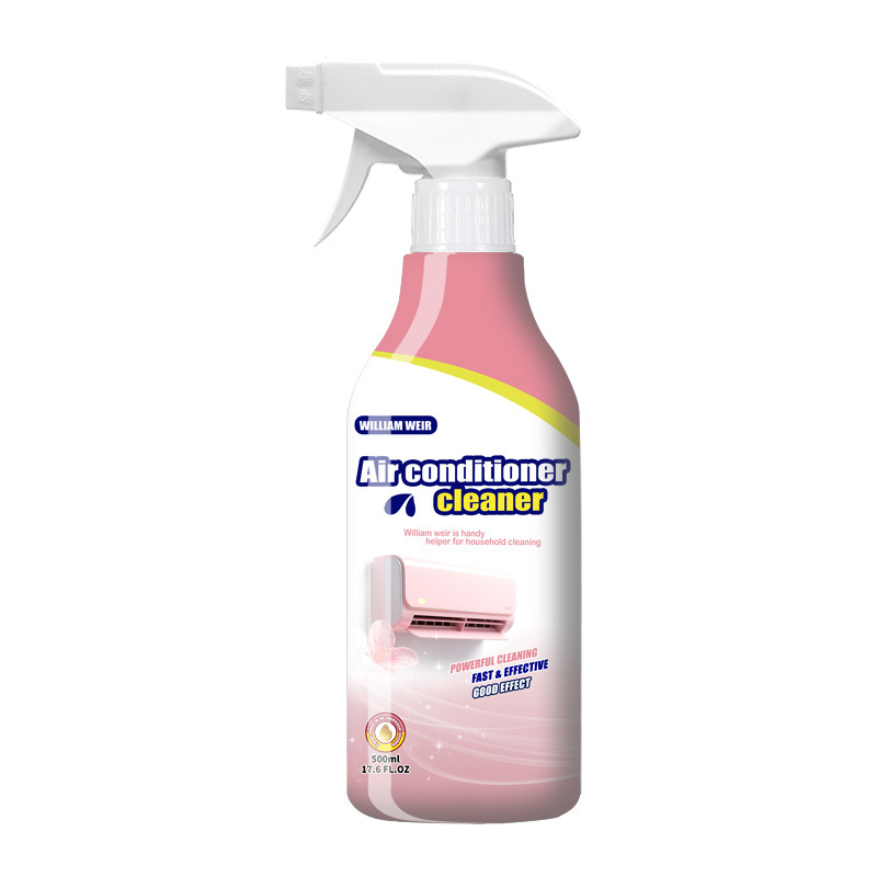에어컨 클리너 영문판 500ml 세트 라벨 (1병 + 스프레이 헤드 1개)