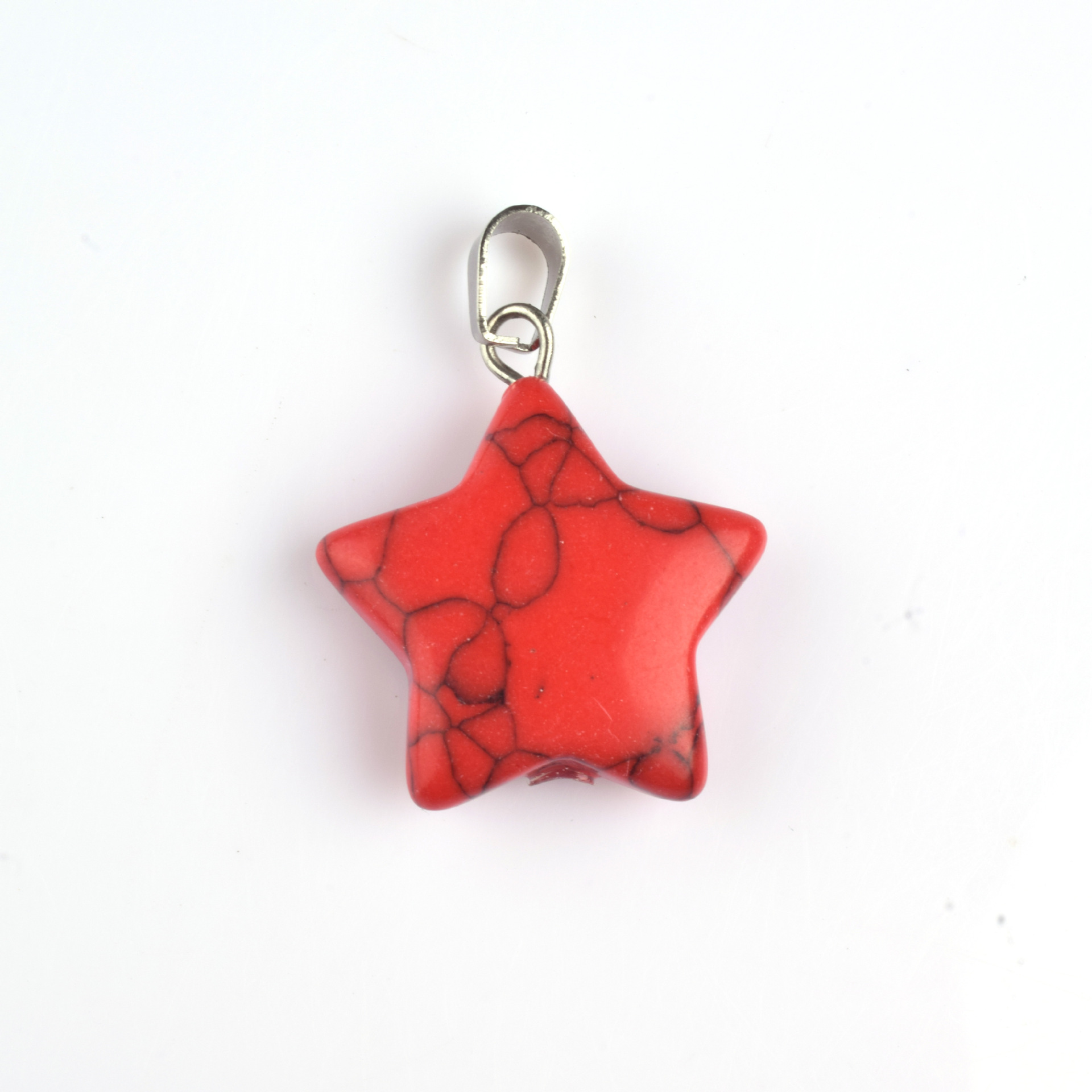 Colgante de piedra de estrella de color natural colgante de amatista de estrella de color pentagramas colgante de estrella de cielo colgante DIY joyas artículos