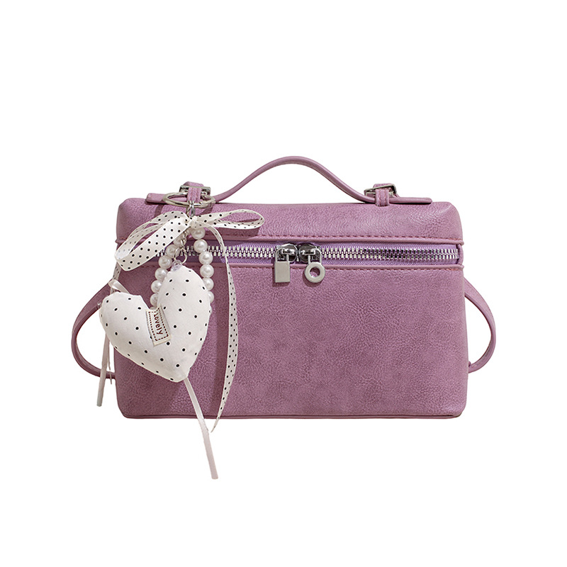 Nicho coreano de la caja de almuerzo portátil bolso pequeño para mujeres 2026 nueva textura de alta calidad de moda versátil bolso de hombro
