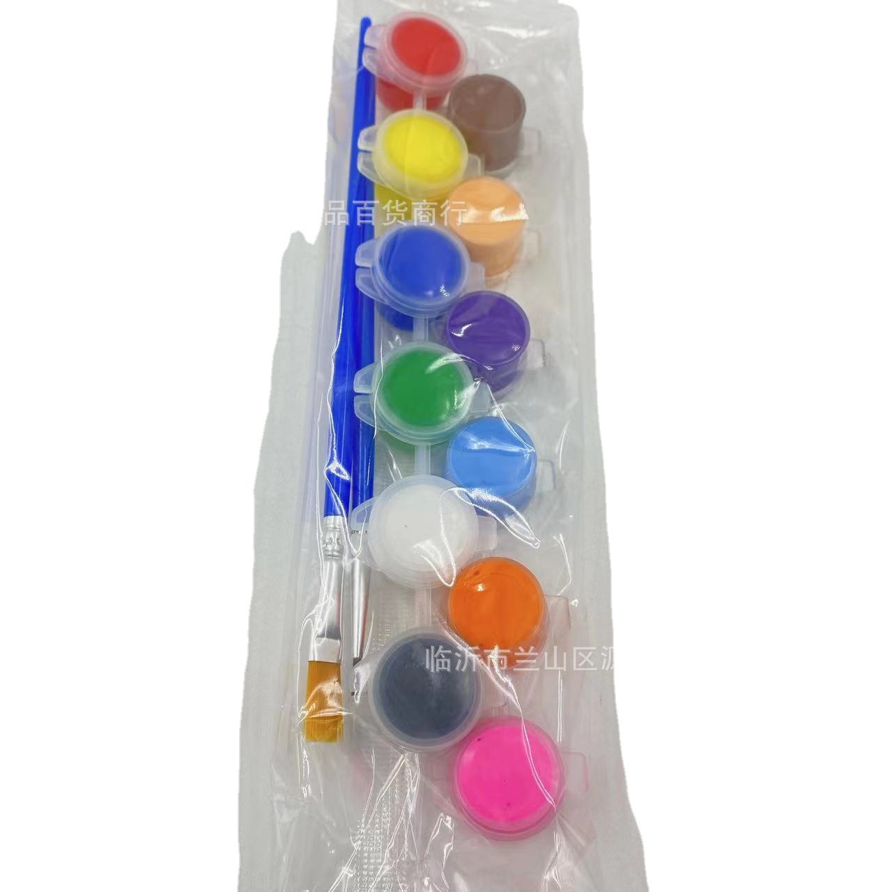12 colores traje simple pintura acrílica de color niños kindergarten no DIY graffiti yeso con cepillo