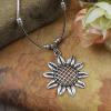 Classic ethnic silver retro accessory, necklace, Thailand, ethnic style