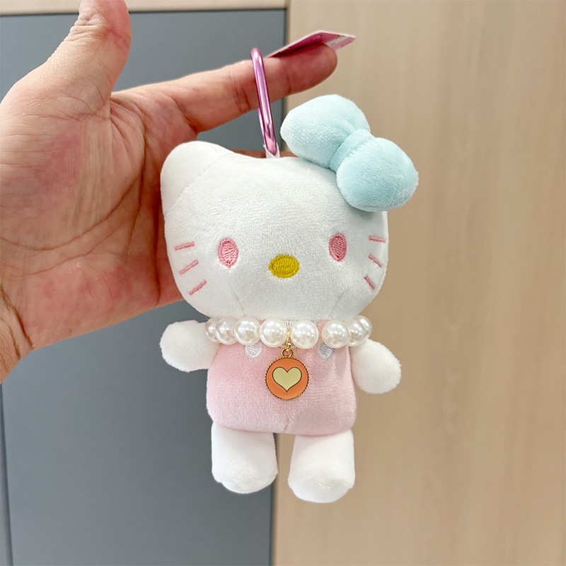 かわいいKT猫のぬいぐるみキーホルダー、人形、景品、バッグ飾り、ぬいぐるみ、プチギフト|undefined