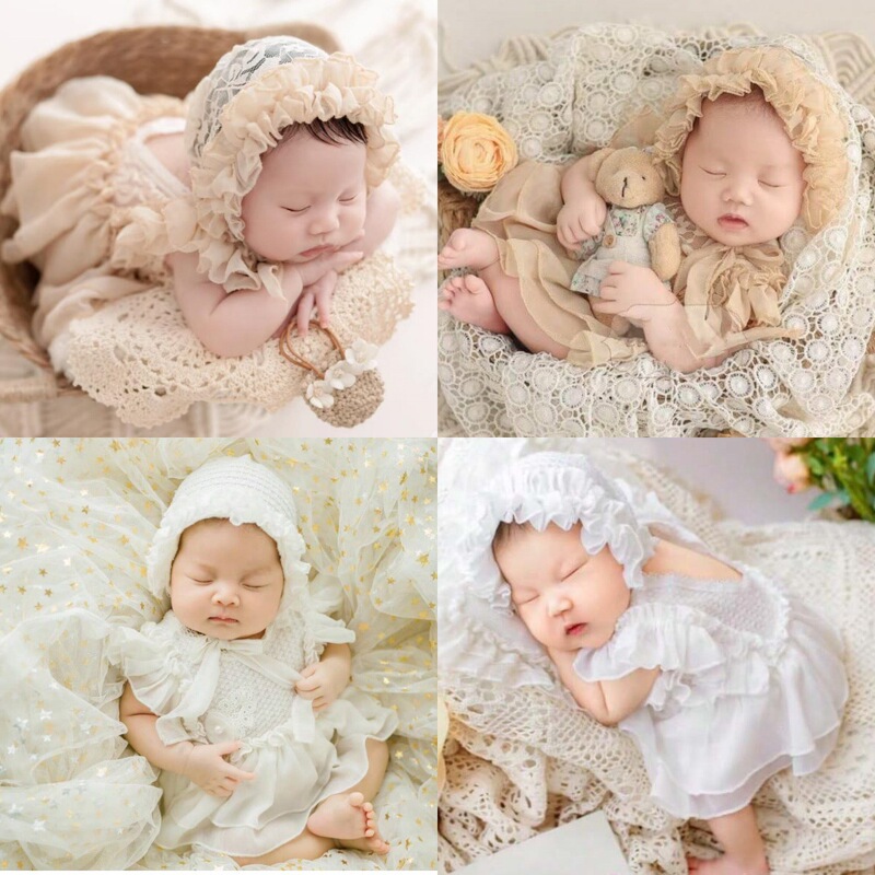 Newborn Photography Clothing Photo Lace Dress Baby Cute Style Clothing Mesh Princess Dress