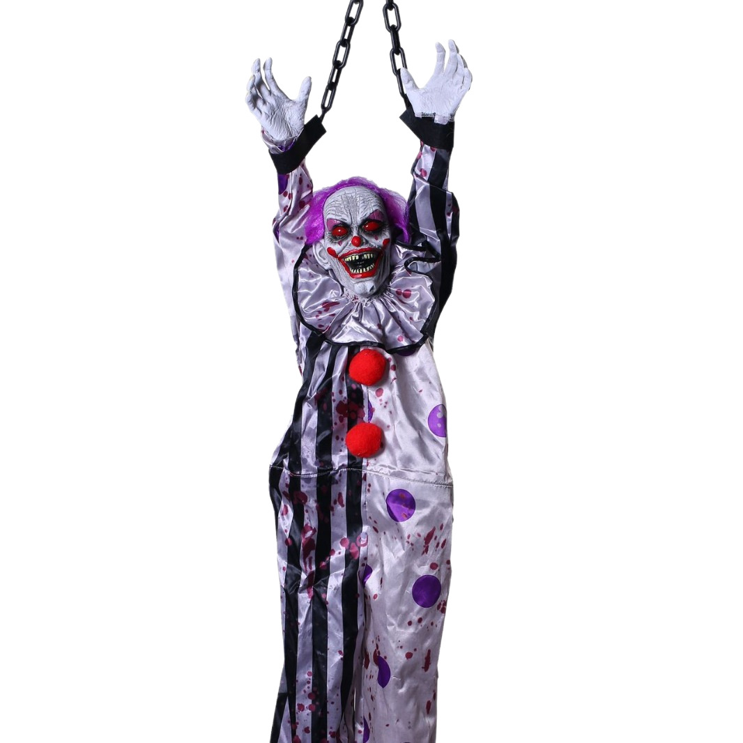 Halloween nuevo controlado por voz sonido luminoso colgante fantasma decoración de terror accesorios de la casa embrujada suministros payaso enfermera