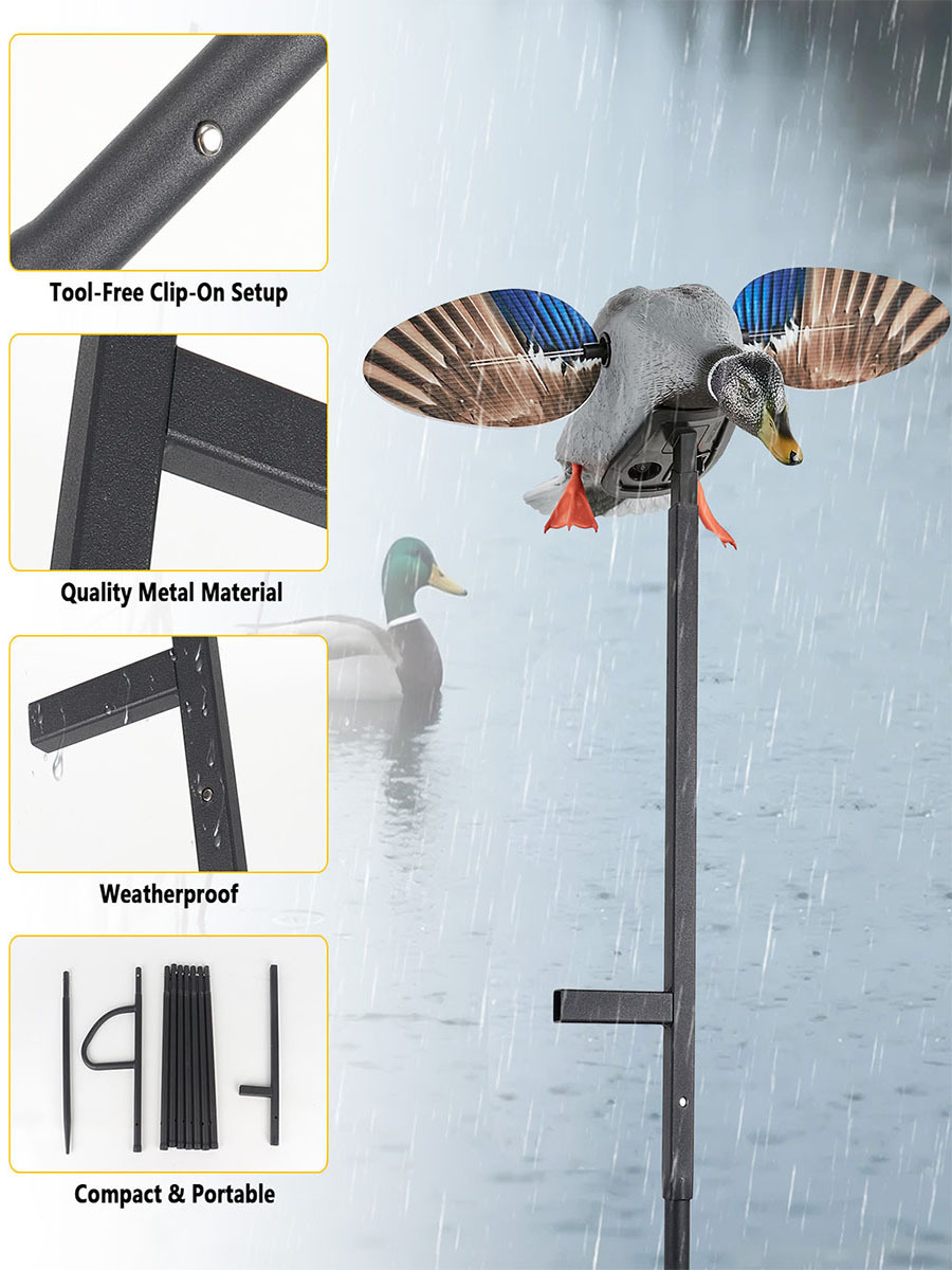Amazon's new outdoor duck hunting bracket outdoor extension pole for hunting rotating hunting bait 3