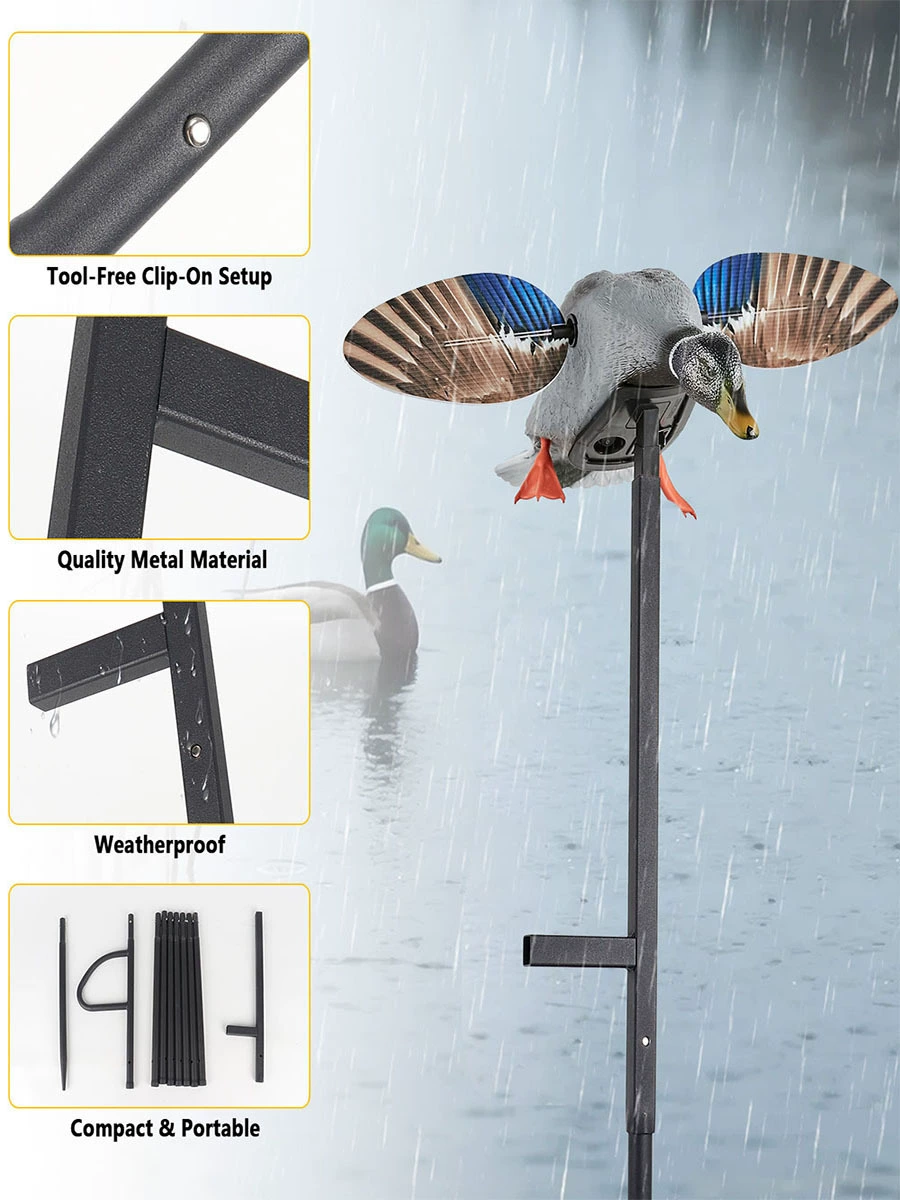 Amazon's new outdoor duck hunting bracket outdoor extension pole for hunting rotating hunting bait