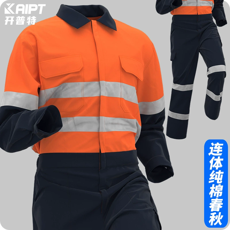 Трансграничная хлопчатобумажная весенняя и осенняя комбинезон по страхованию труда