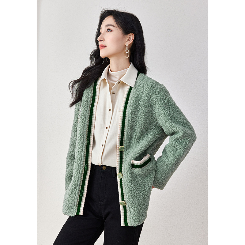 Temperament Plush Mid-Length Coat Image 5