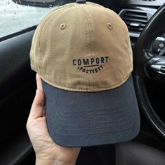 アメリカのレトロな色のアルファベットの柔らかいトップの野球の帽子の男女の刺繍のアルファベットの大きい頭の周りのアヒルの舌の帽子は顔が小さいです。