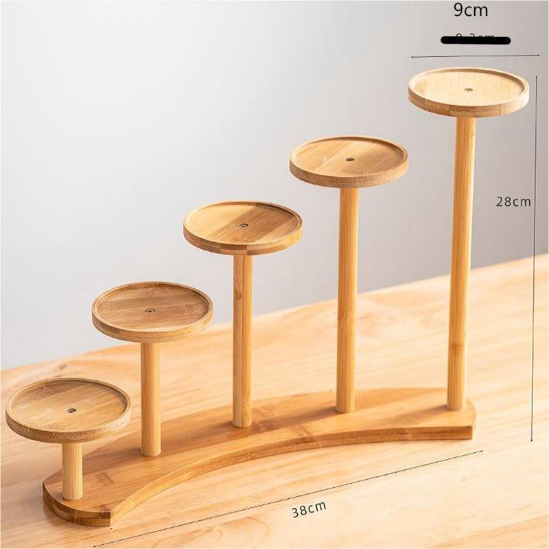 곡선 다섯 개의 둥근 작은 꽃꽂이