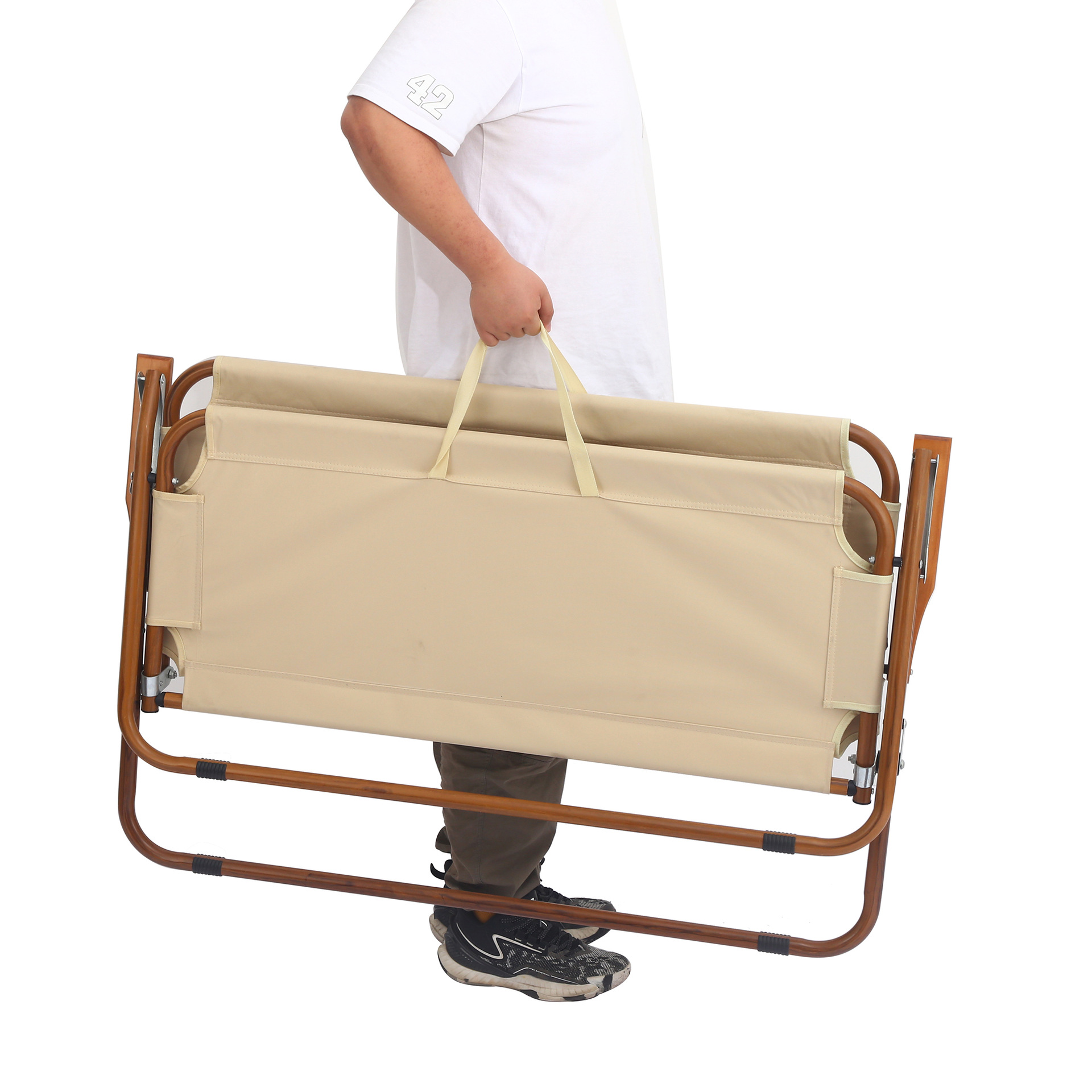 Nueva silla plegable doble para acampar al aire libre sillón reclinable portátil con respaldo sillón de playa multifuncional para picnic