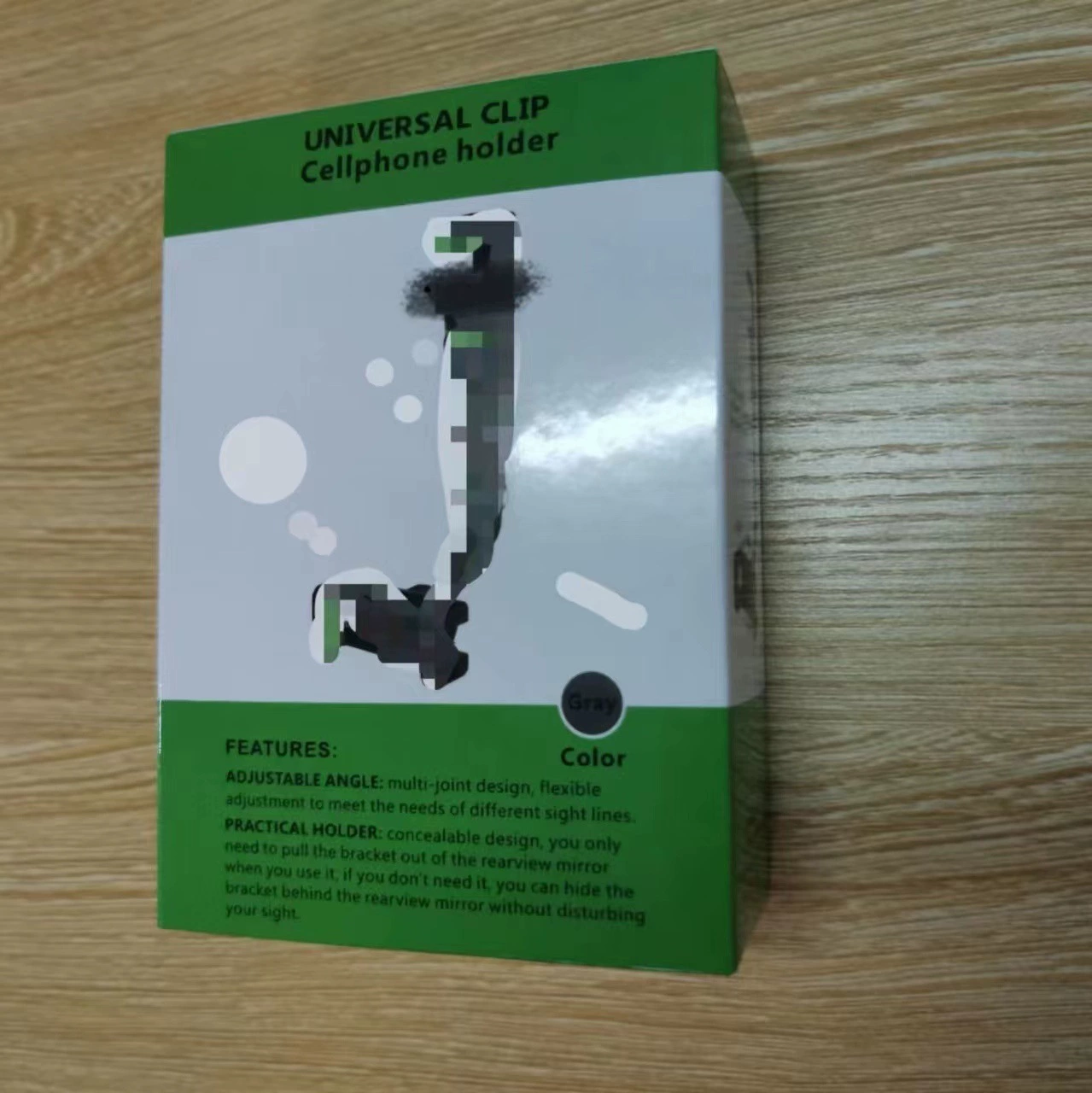 Автомобильный кронштейн зеркало заднего вида Кронштейн для мобильного телефона вращающийся на 360 ° Телескопический навигационный Кронштейн Автомобильный Универсальный зажим Кронштейн