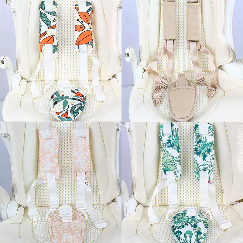 婴儿推车配件肩护垫套护裆带遛娃神器丸丫T6二代五点式安全扣童车