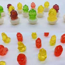 现货怡可诺立体造型爆笑虫子恐龙蛋水果果汁软糖糖果批发