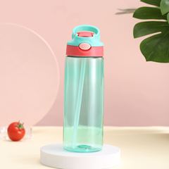Wholesale Cute Plastic Children's Straw Cups Portable Student Children Plastic Water Cup Outdoor Sports Plastic Cups