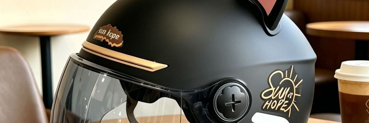 Men's Cute Cat Electric Motorcycle Helmet, National Standard Electric Scooter Safety Helmet, Suitable for All Seasons, Summer, with Ear Protection, New for Women, 3C Certified