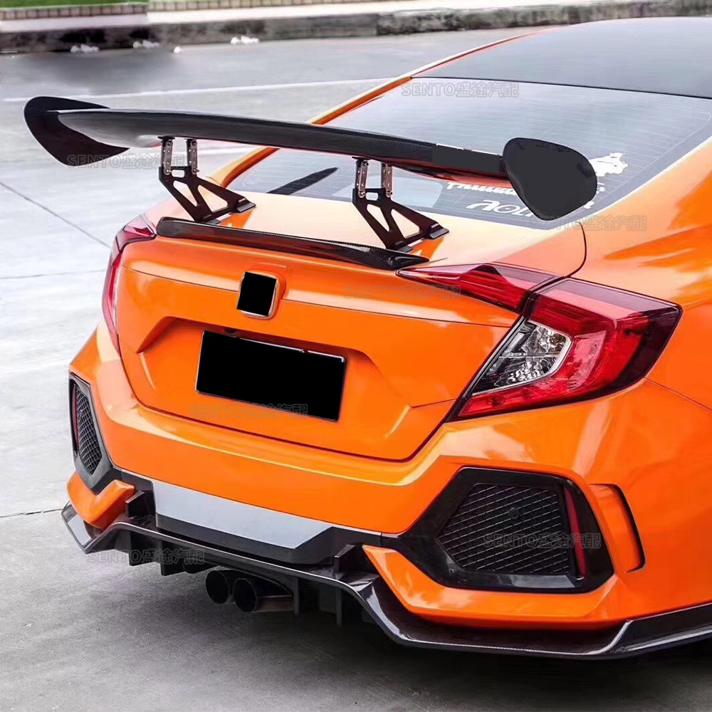 General modified GT model big tail constant wind wing pressure wing perforated installation body kit spoiler racing tail