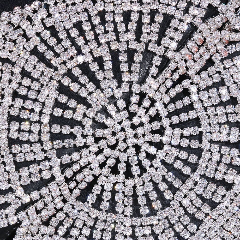 Nueva moda rhinestone Cadena de pelo de las mujeres europeas y americanas sexy exagerado de múltiples capas de lujo borla accesorios para el cabello tocado